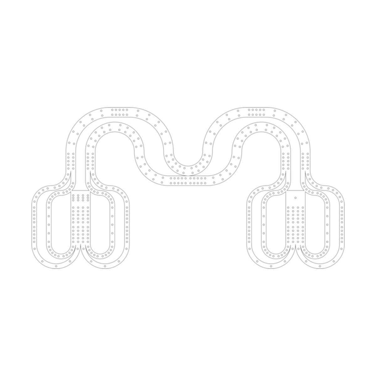 3 Cribbage Board Pattern / Template