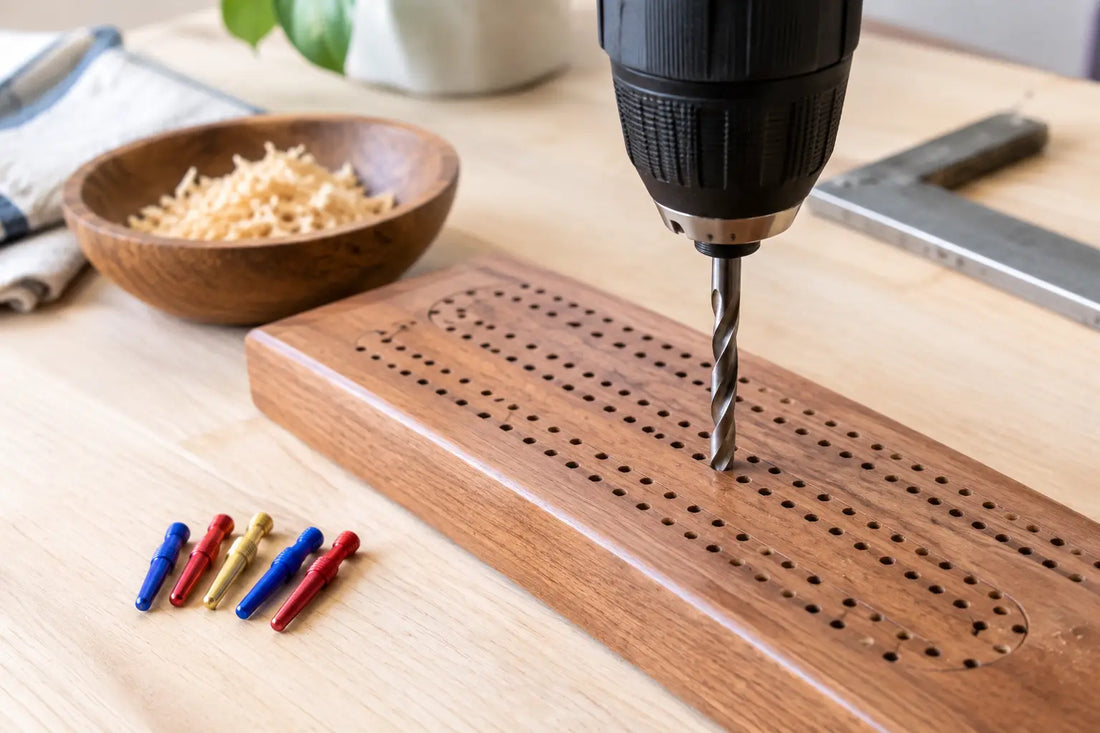 How to Drill Accurate Cribbage Peg Holes