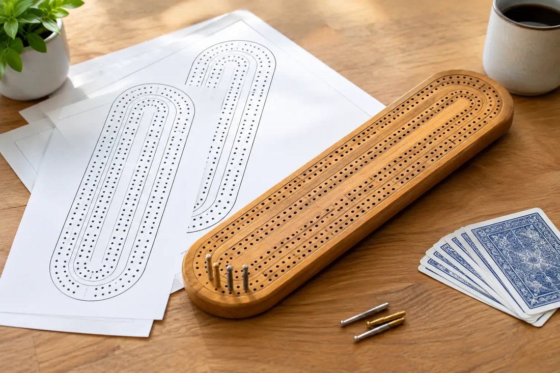 How to Use Printable Cribbage Board Templates