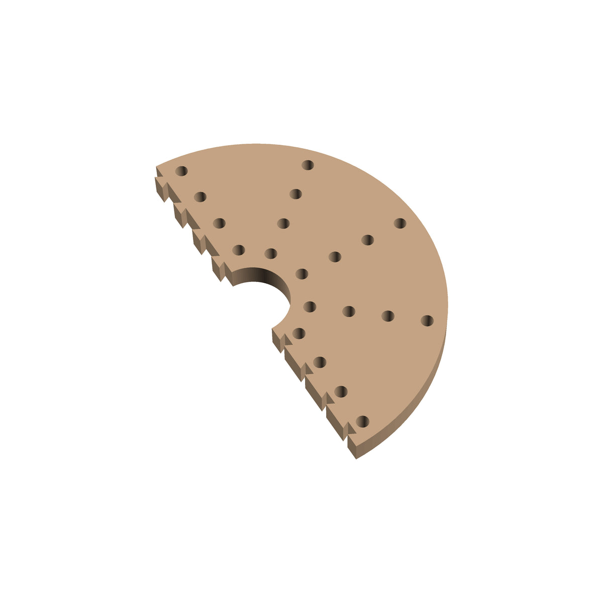 Circle 180° Cribbage Puzzle Piece