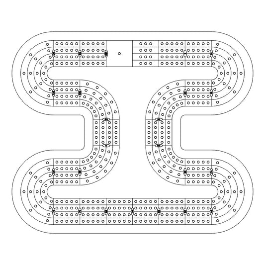 106 Cribbage Board Pattern / Template