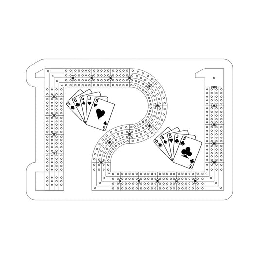 121 Cribbage Board Pattern / Template