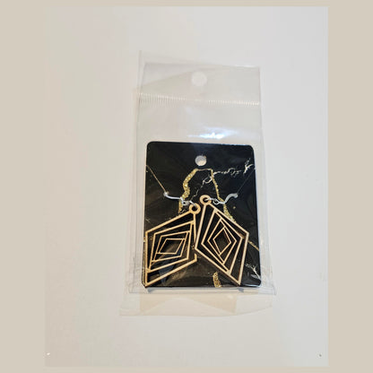 Earrings - Hardwood Sterling Silver - Laser Engraved