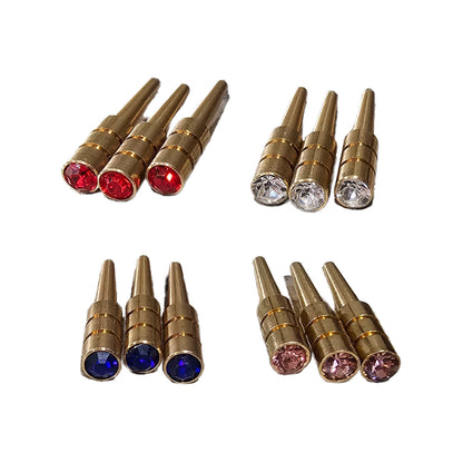 1/8" Crystal Tapered Metal Cribbage Pegs Set of 12