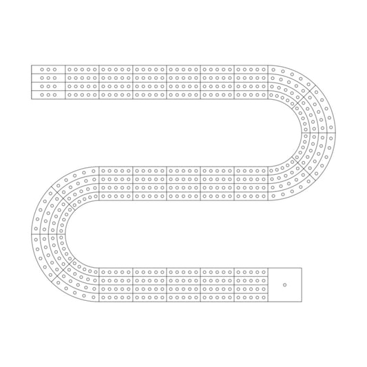 16 Cribbage Board Pattern / Template